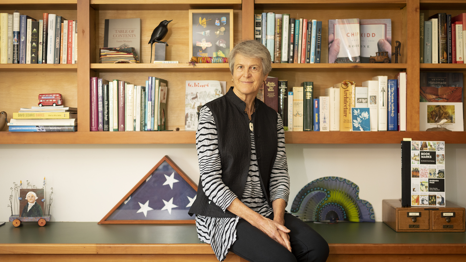 Barbara Page, MFA ’75 in her Trumansburg, NY studio.