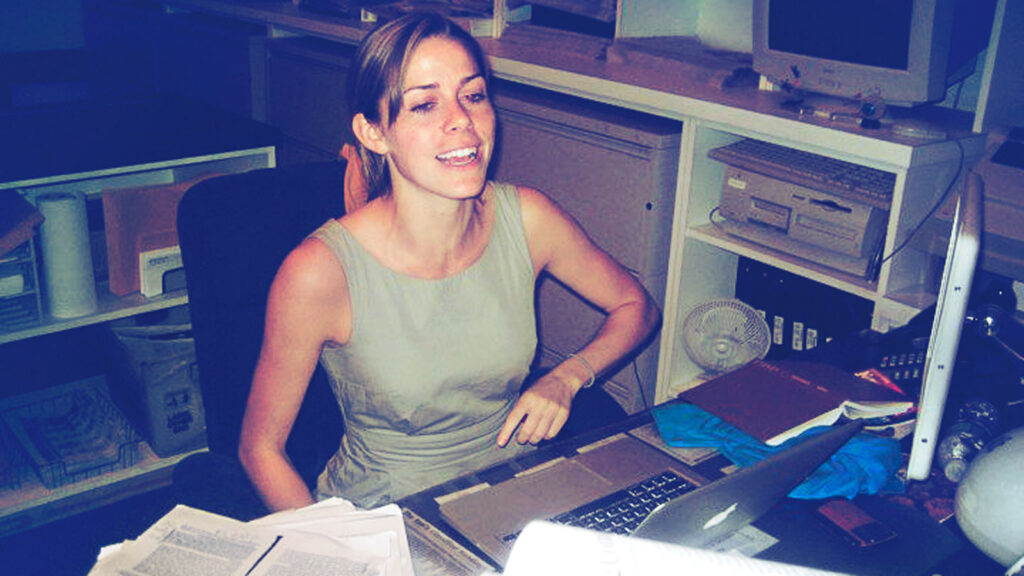 O’Toole working at the Cornell Daily Sun office in 2010