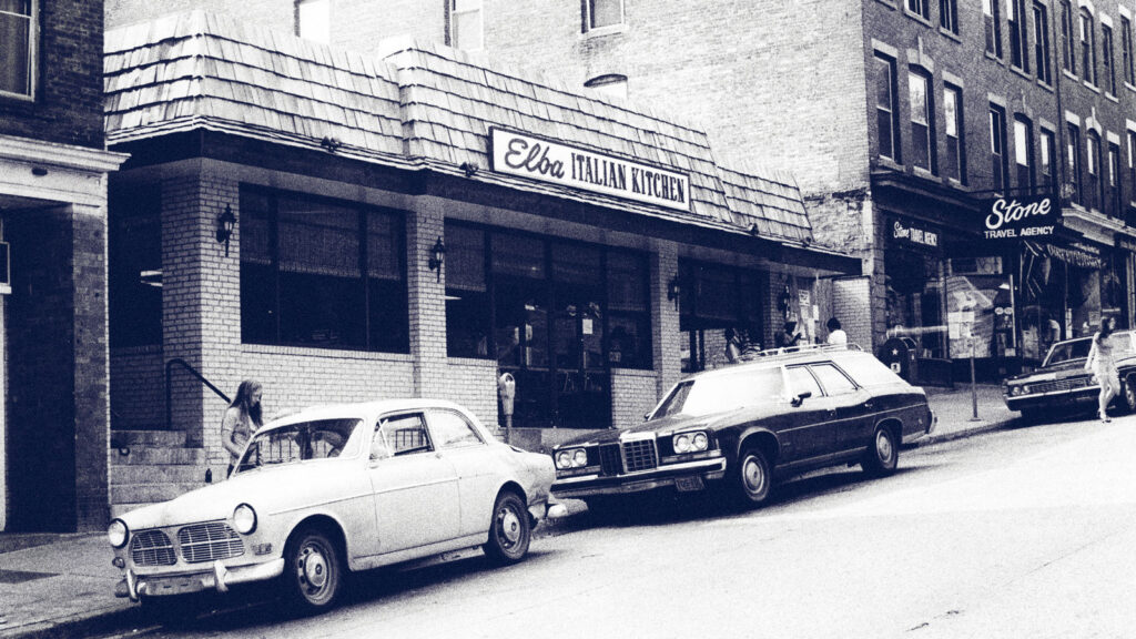 This Eddy Street building, shown here when it was the home of Elba Italian Kitchen in 1976, is the site of Mehak Cuisine today