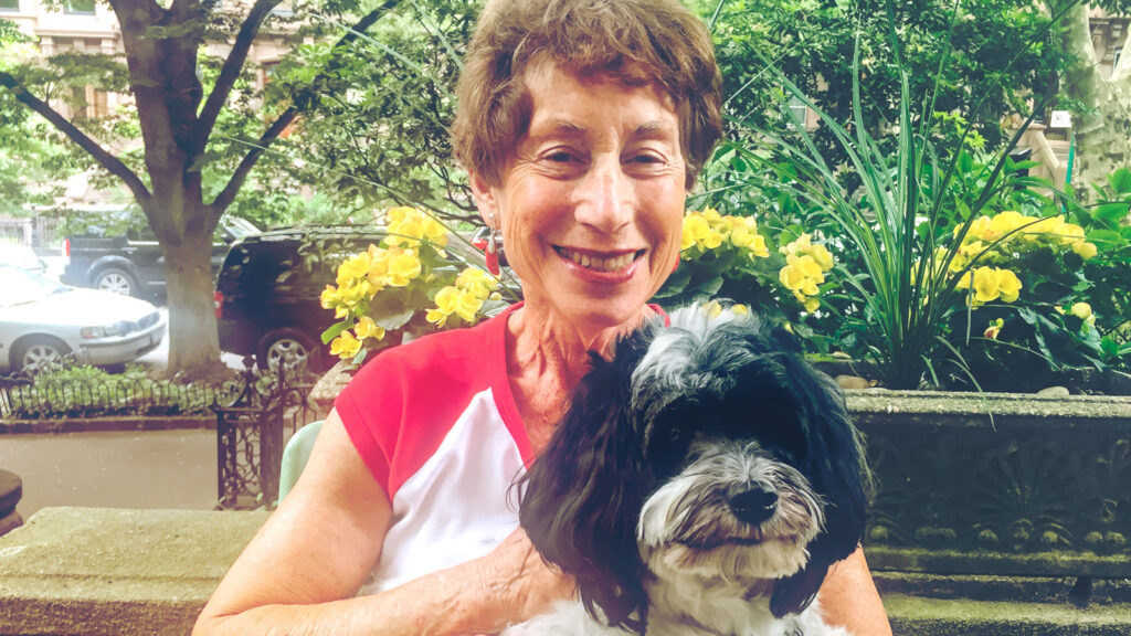 Jane Brody and her dog