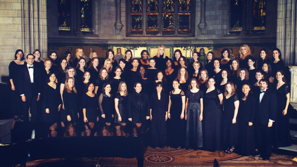 A group shot of the University Chorus in 2004