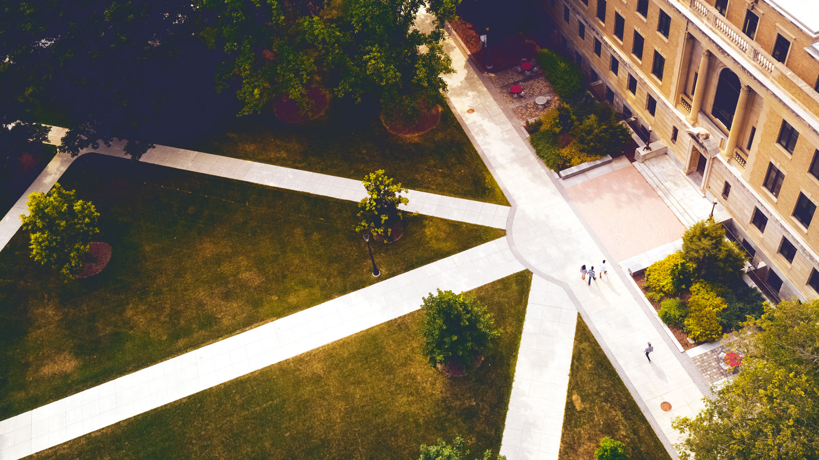 Drone view of the Ag Quad