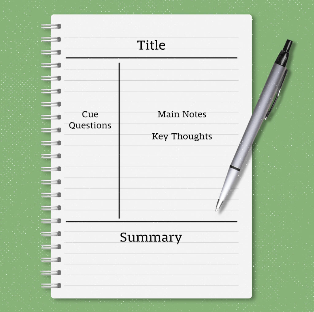 Cornell Note Taking Method - Introduction and Template