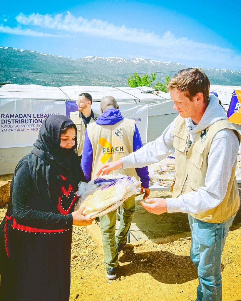 Barnard Distributing aid to Syrian refugee families in Lebanon