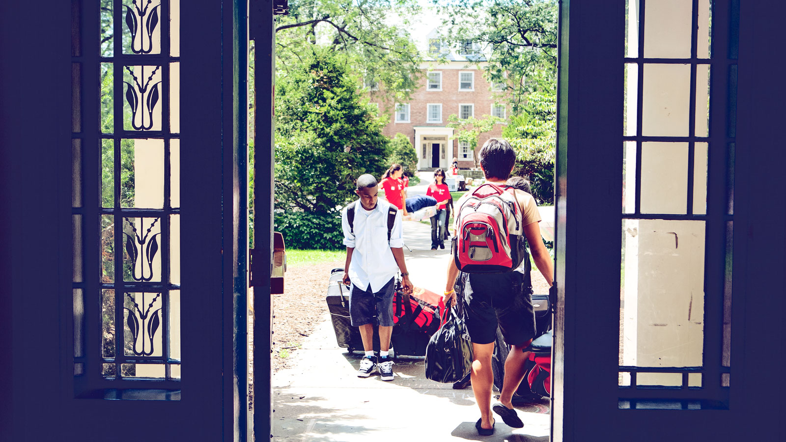 A scene from moving in on North Campus in 2008