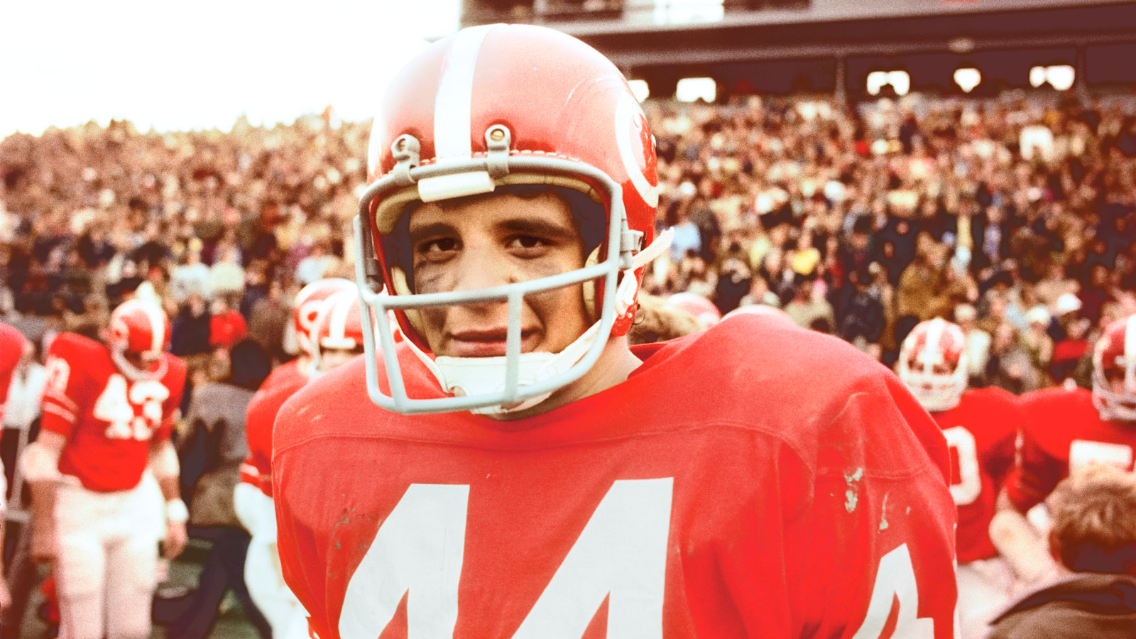 Ed Marinaro in uniform during a Cornell football game