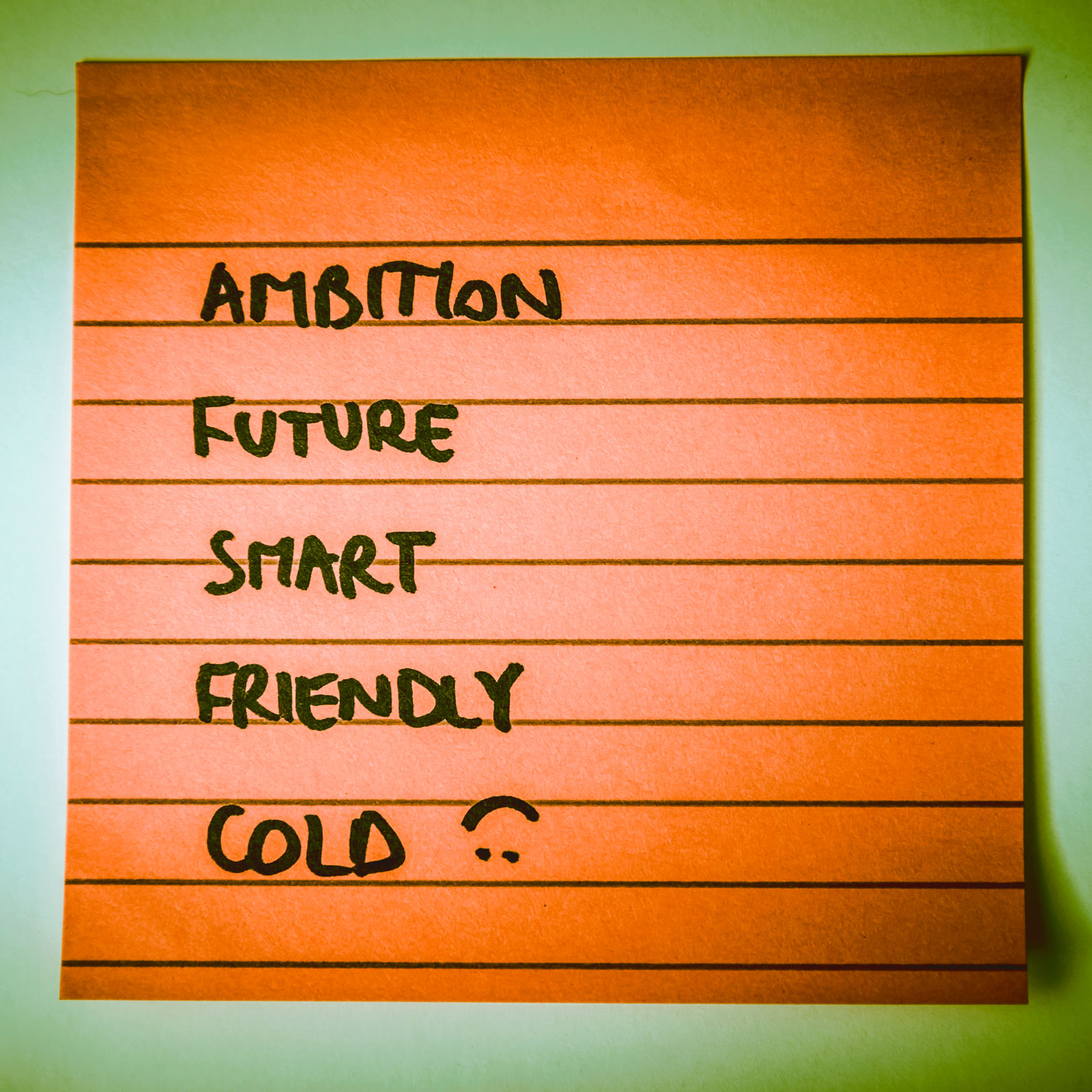 Ambition future smart friendly cold