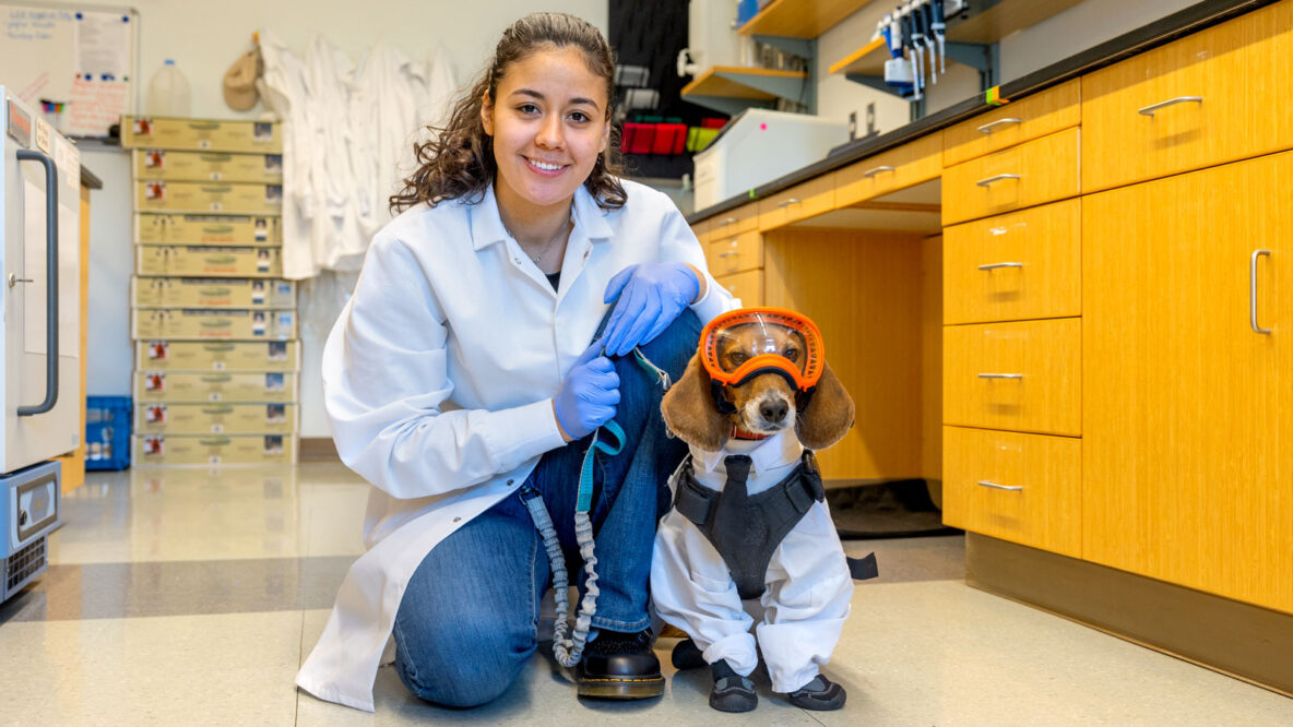 Paws Up for Science! Student’s Service Dog Gets His Own PPE