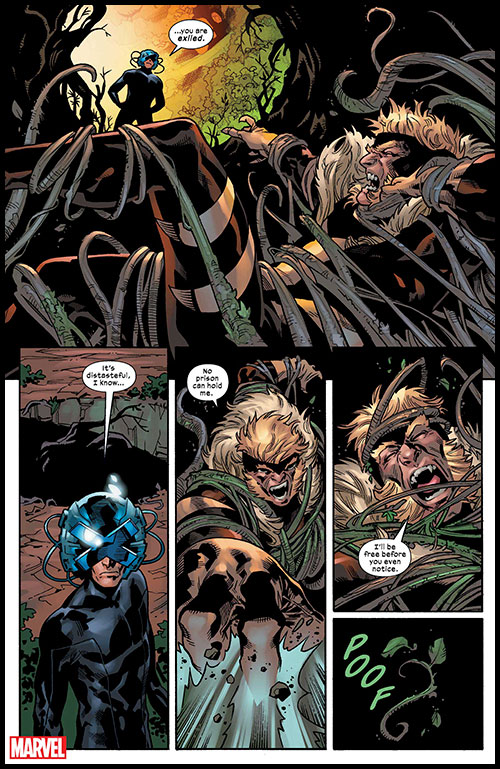 A page from Sabretooth comic series by Victor LaValle