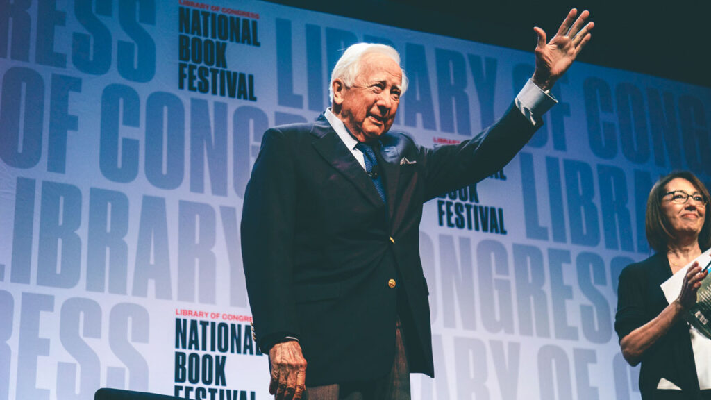 David McCullough on stage at the National Book Festival