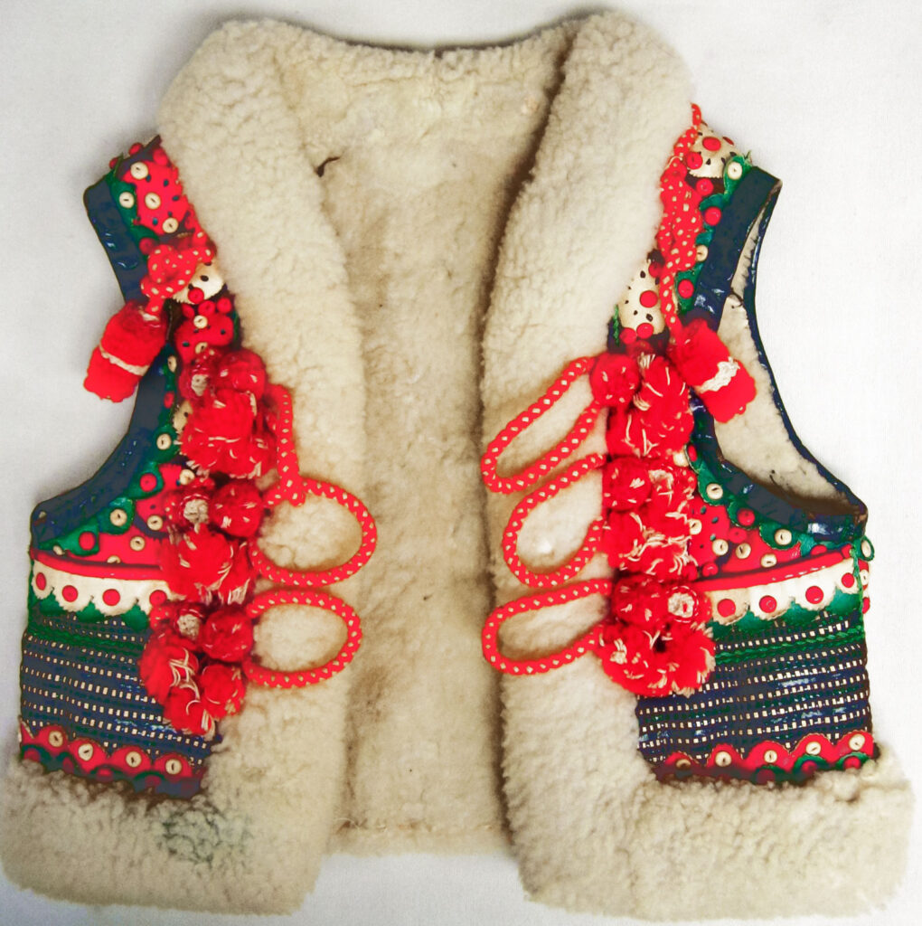 Circa-1930s child's vest from Yugoslavia.