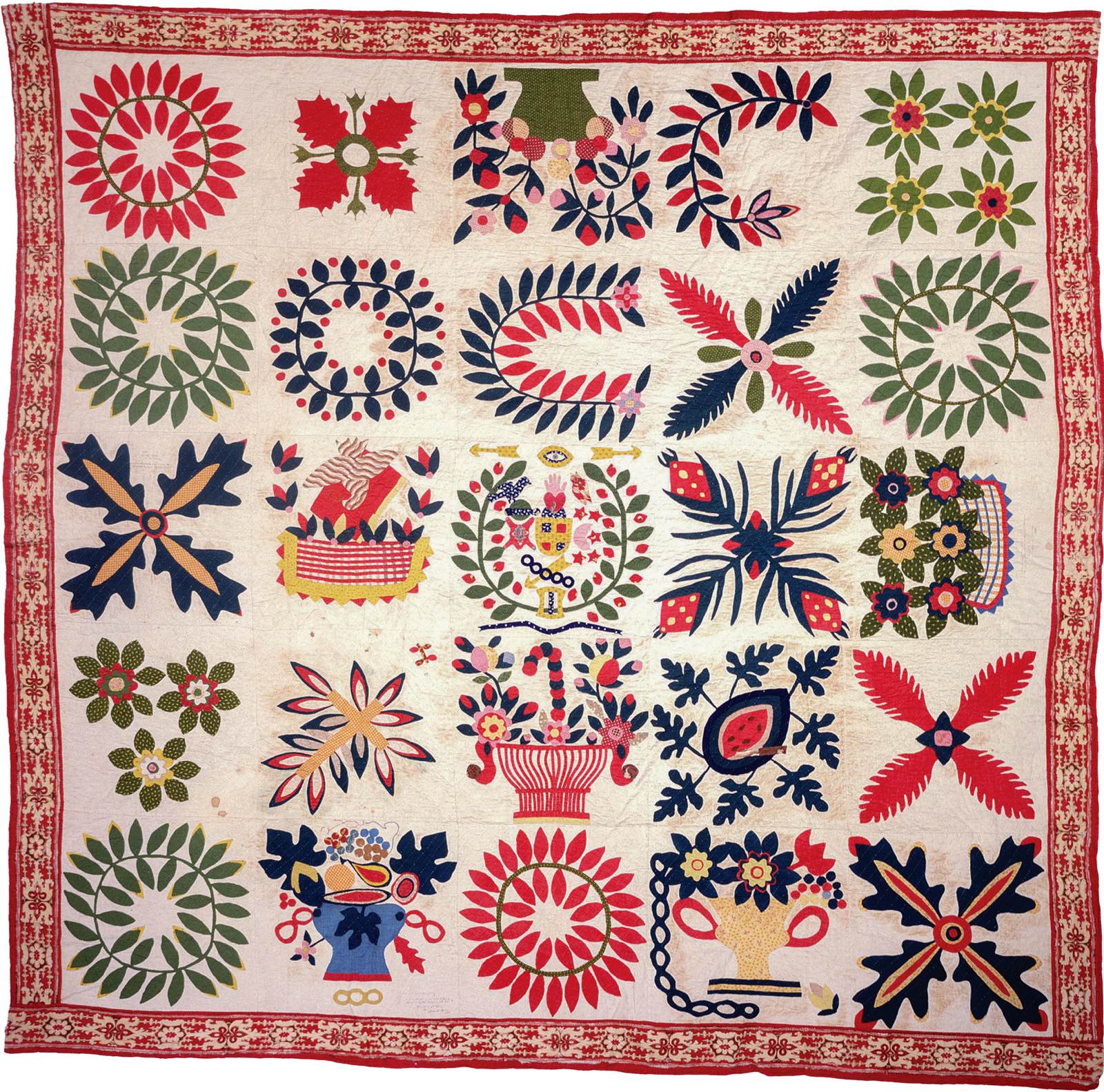 A cotton quilt from 1851