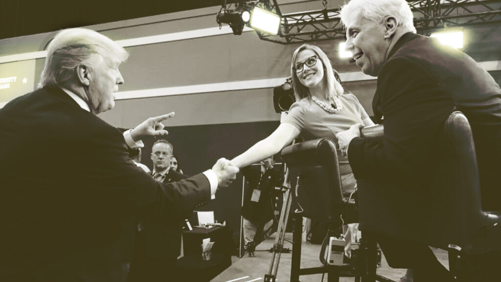 SE Cupp shakes hands with Donald Trump