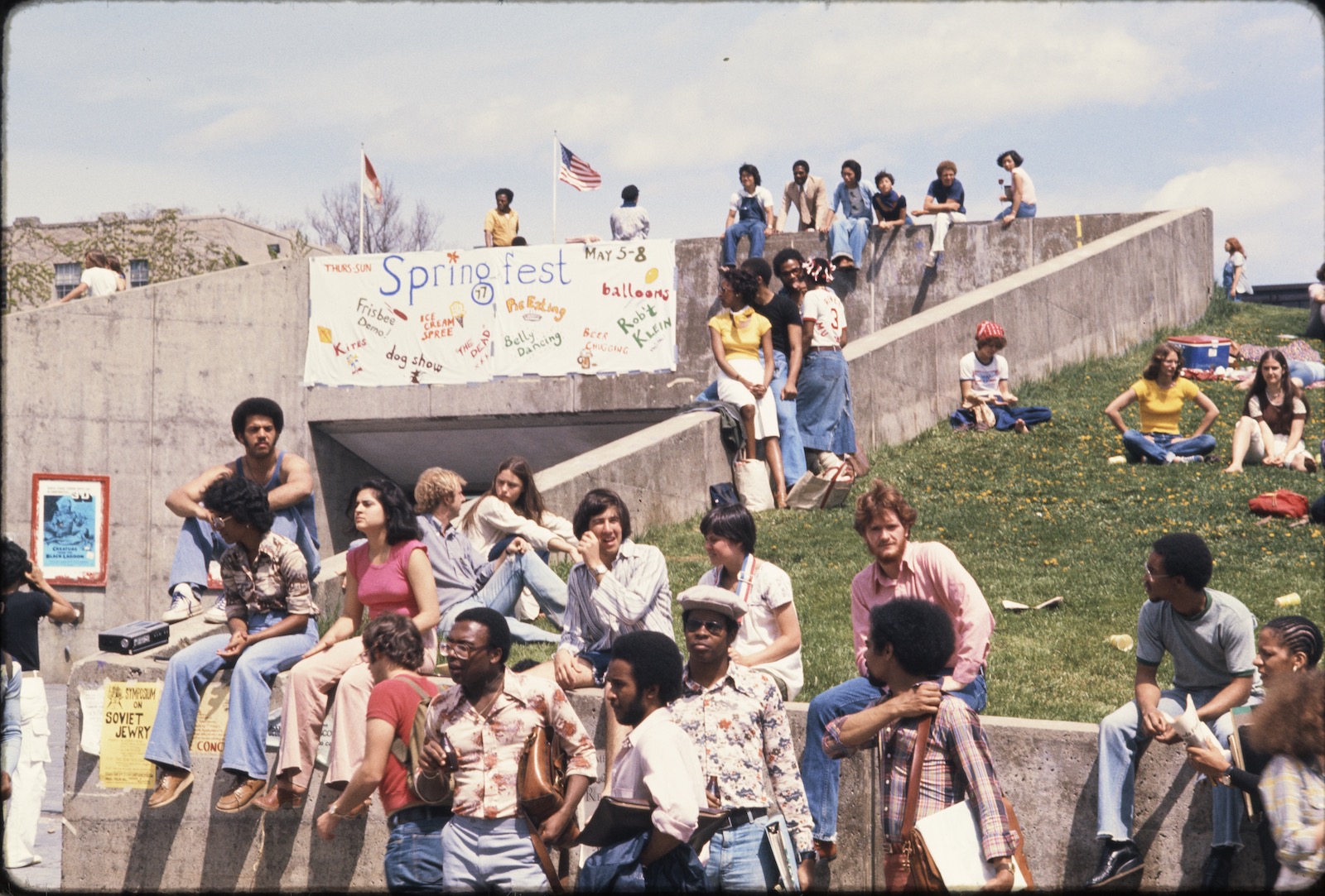Hanging out at the first SpringFest, 1977.