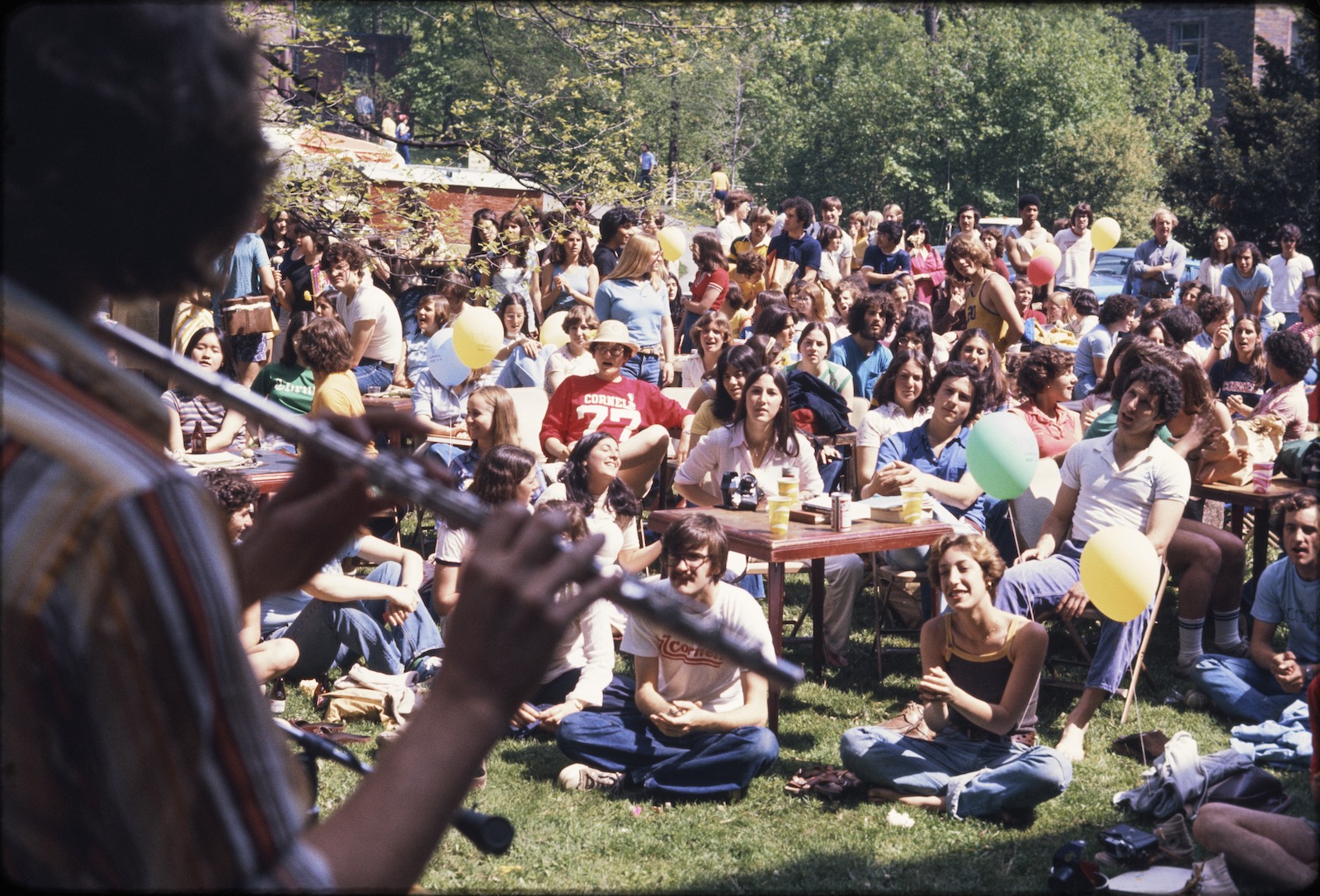 Concertgoers at the first SpringFest, 1977