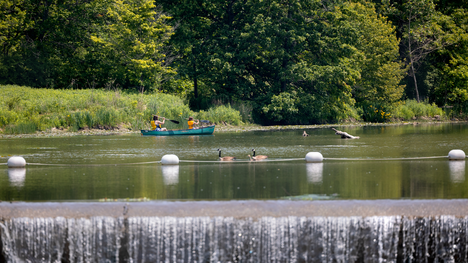 Canoeing on Beebe Lake during Reunion 2023