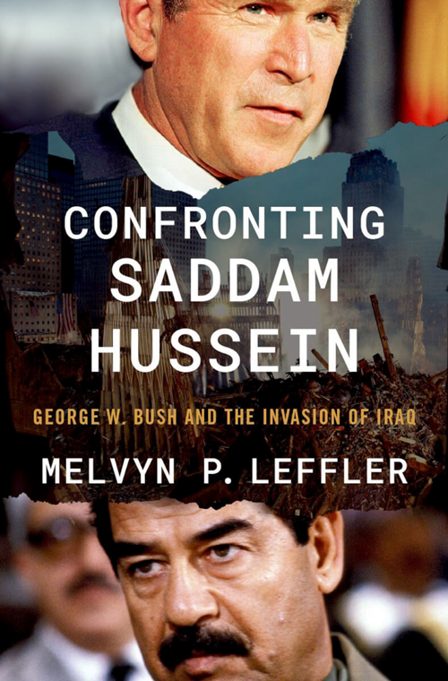 The cover of "Confronting Saddam Hussein"