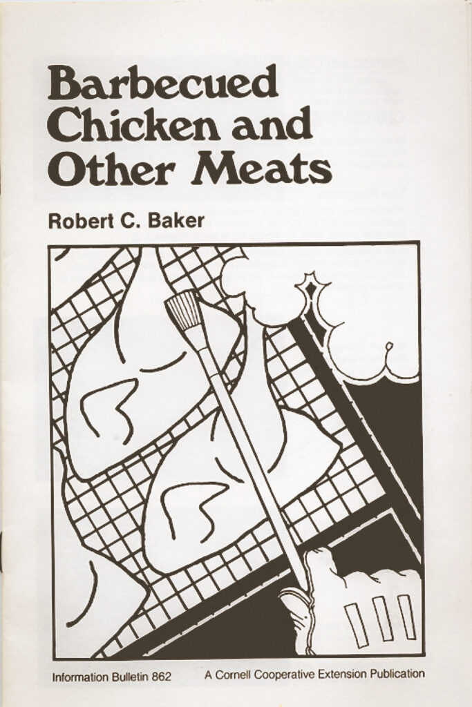 Cover of Robert Baker’s “Barbecued Chicken and Other Meats” Cooperative Extension bulletin