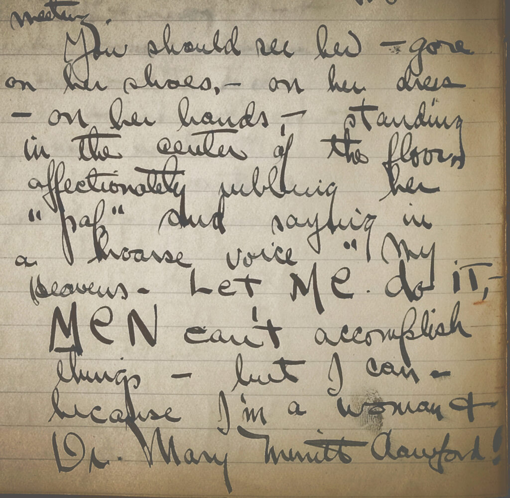 A diary entry from 1908.