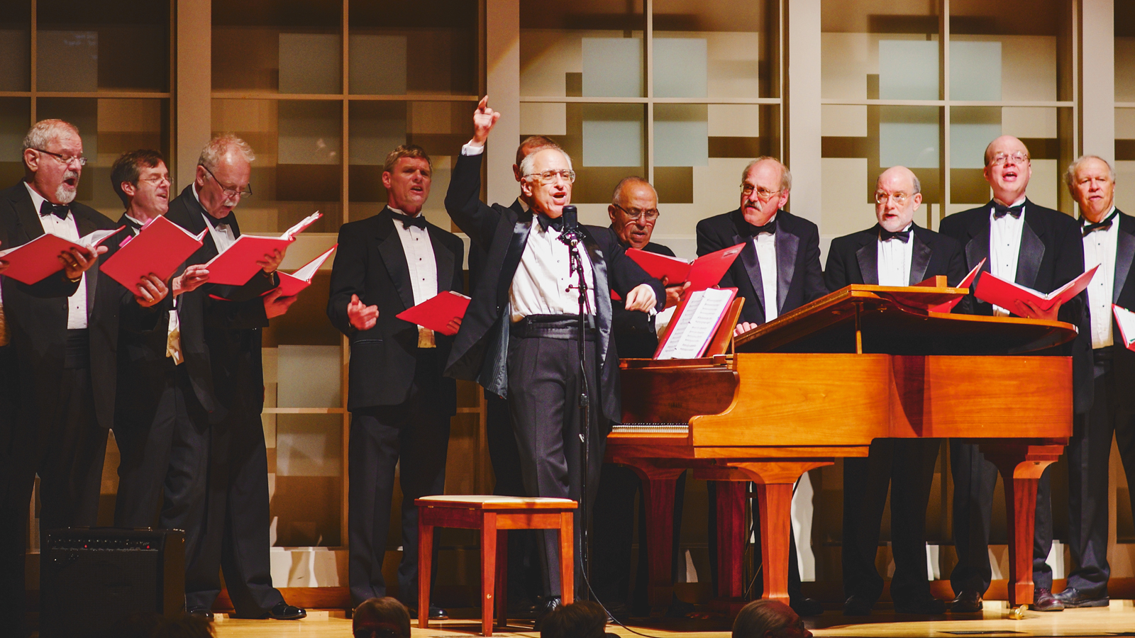 Members of the Savage Club perform in Statler Auditorium during Reunion 2014