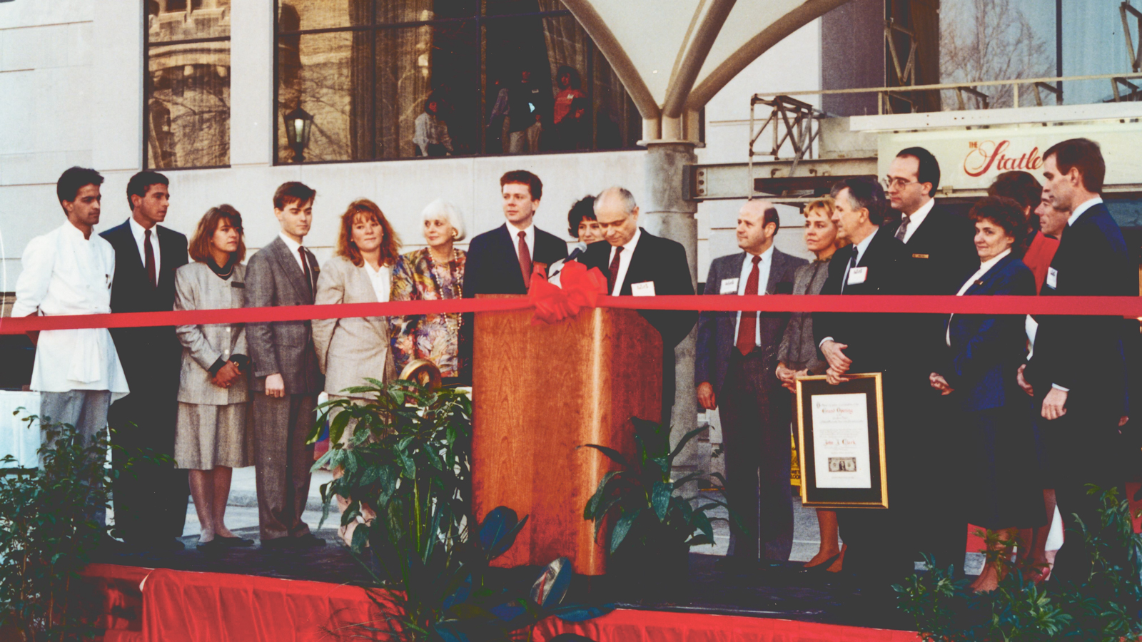 The Statler Hotel and Marriott Executive Education Center’s grand opening, 1989