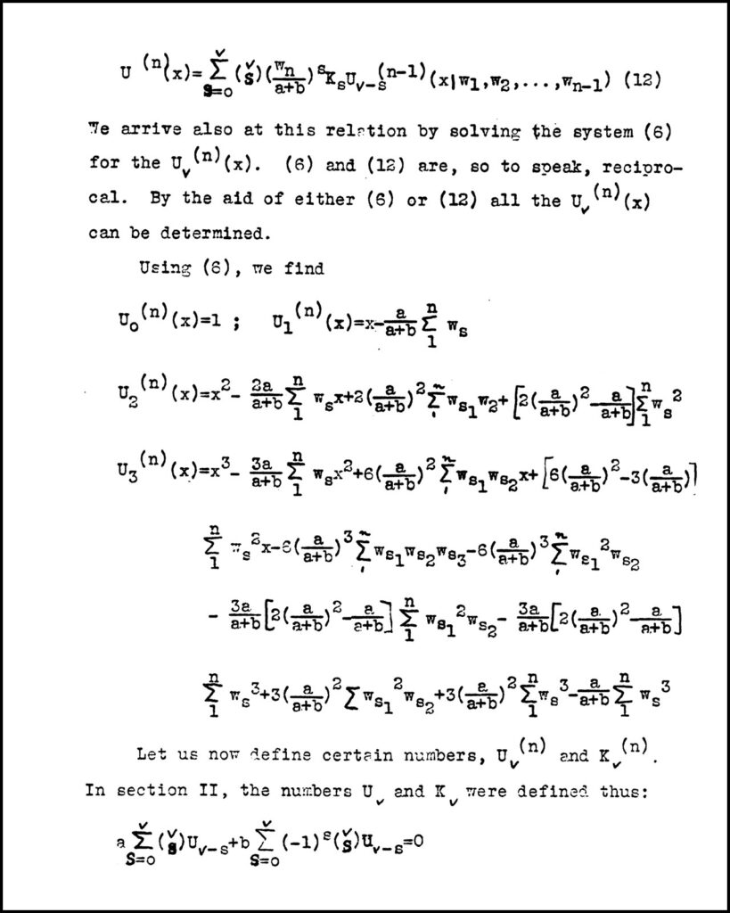 A page from Cox's PhD thesis