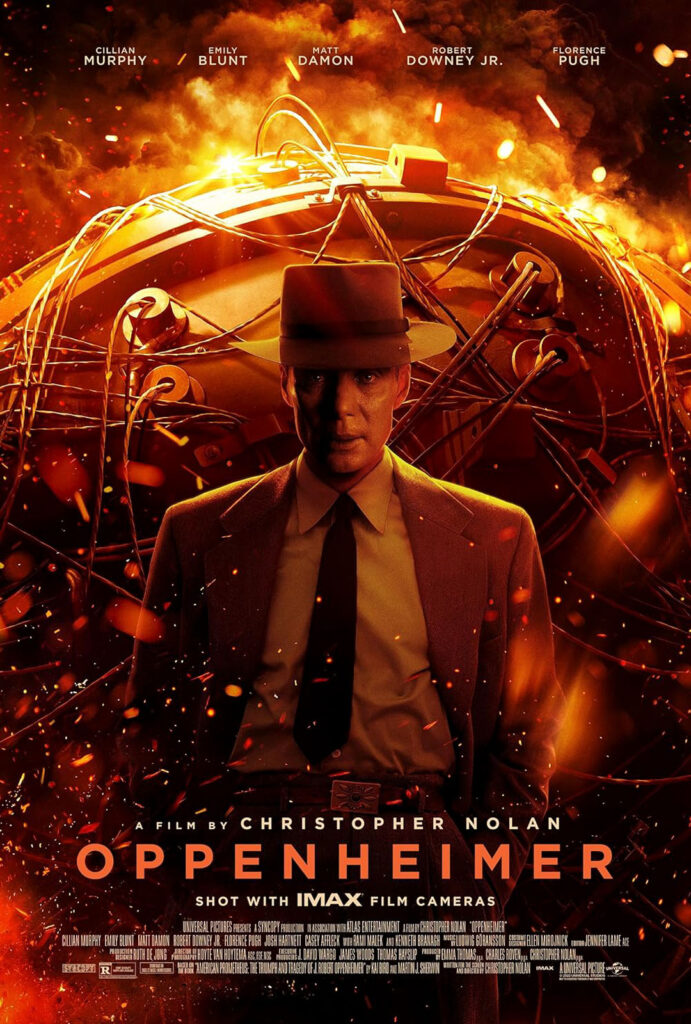 The poster to the movie "Oppenheimer"