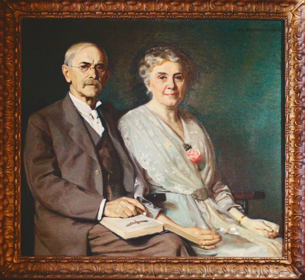 A portrait of John and Anna Botsford Comstock