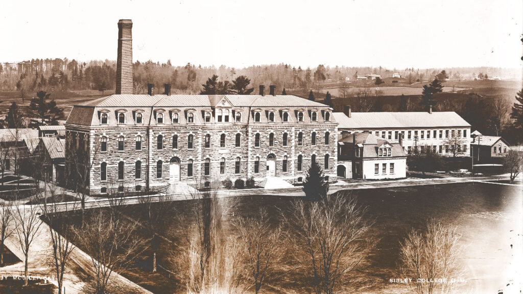 West Sibley Hall in the late 1800s, before East Sibley and the Sibley Dome were added