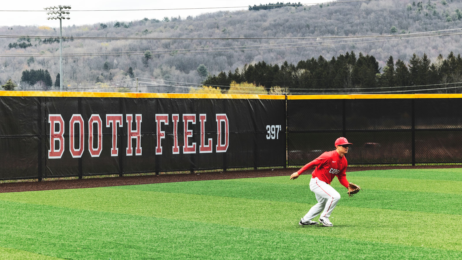 Scene from a Big Red men‘s baseball game in April 2024 at Booth Field