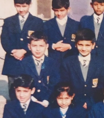 Hussain Ahmad Mohammad, M.Eng, ’23, is seen in a school photo, second row, far left