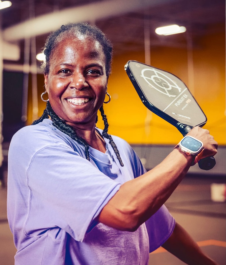 Lesa Carter, M.P.S. ’94, Ph.D. ’01, is the founder of Pickleball Mania, a pickleball facility located in the Ithaca Mall.