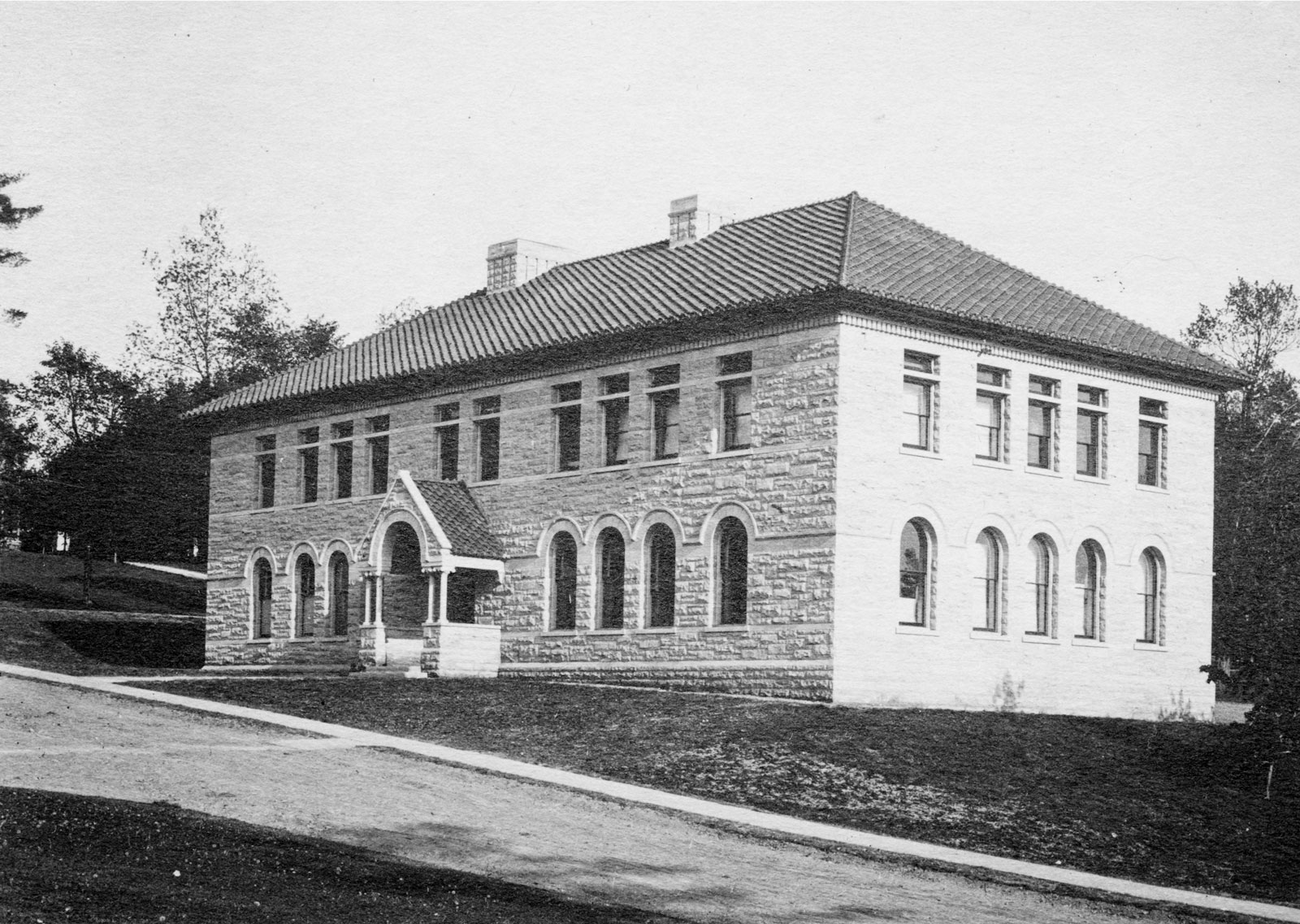 The northern wing of Goldwin Smith Hall was originally a standalone building that housed the Dairy Science program