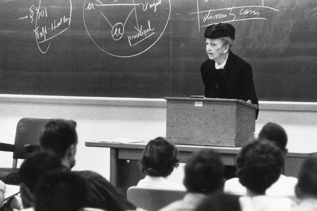 Frances Perkins teaching at ILR