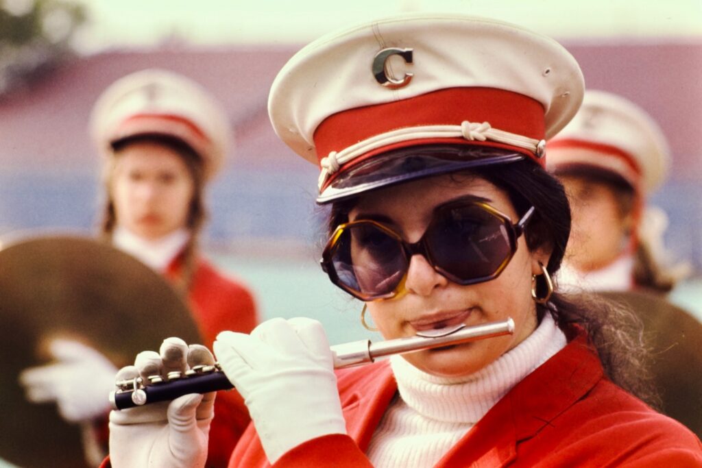a piccolo player in 1973