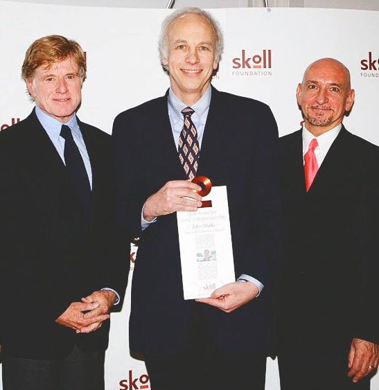 John Marks with Robert Redford and Ben Kingsley