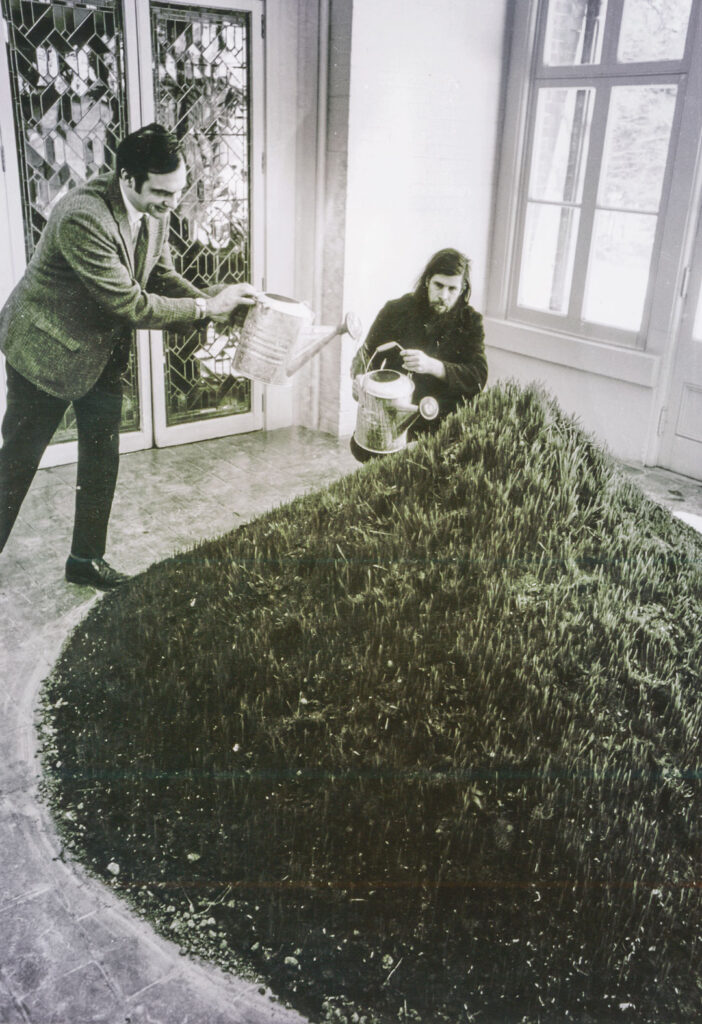 "Grass Grows" exhibit that was part of the 1969 "Earth Art" exhibition at the A.D. White Museum