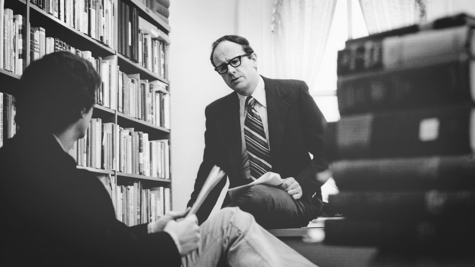 Walter LaFeber with a student in 1973