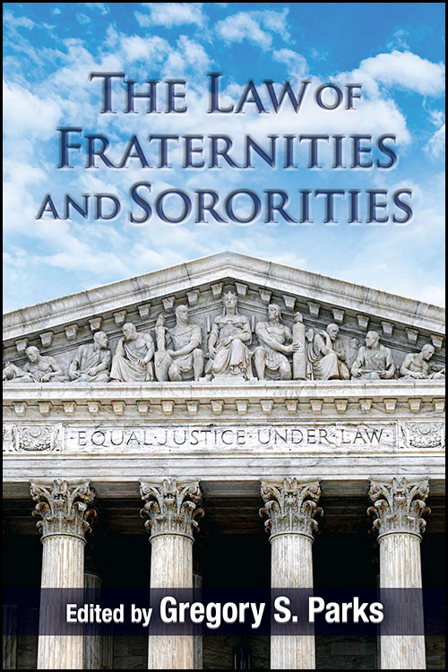 The cover of "The Law of Fraternities and Sororities"