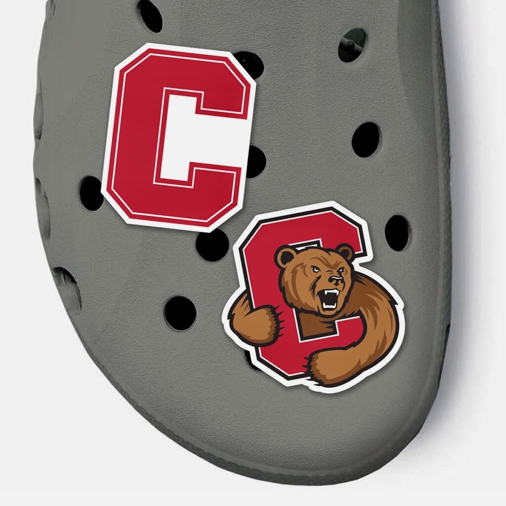 Cornell Store gift guide item: Cornell-themed Croc charms