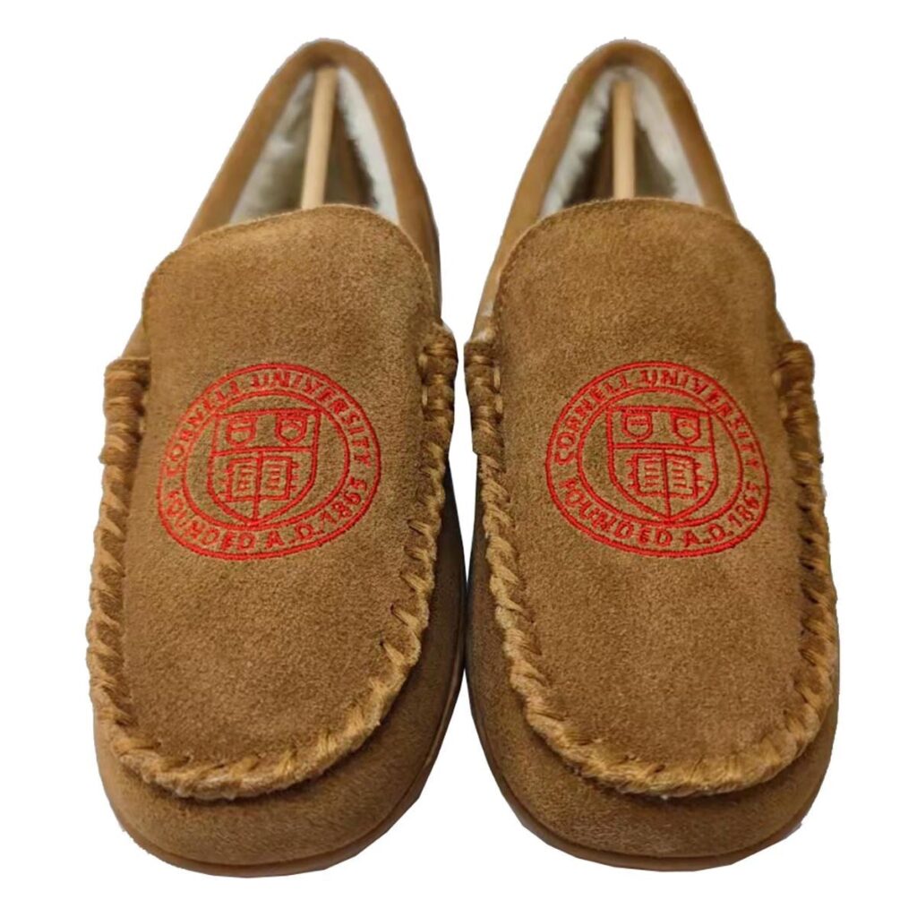 Cornell Store gift guide item: "Cornell" insignia moccasins