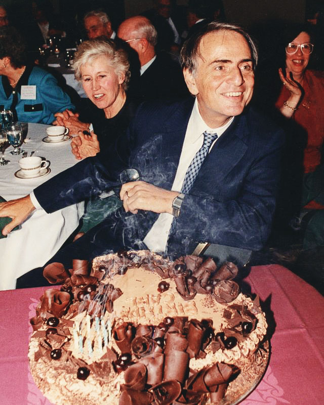 Sagan celebrates his birthday in 1994