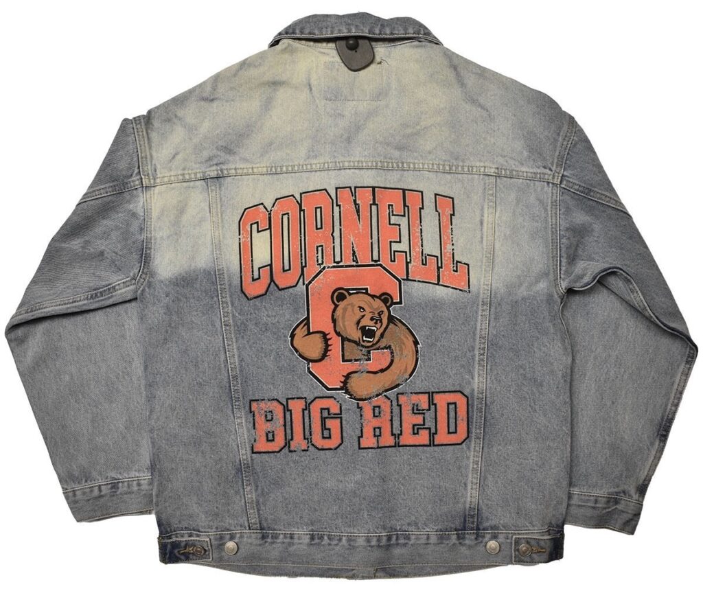Cornell Store gift guide item: "Cornell Big Red" denim jacket