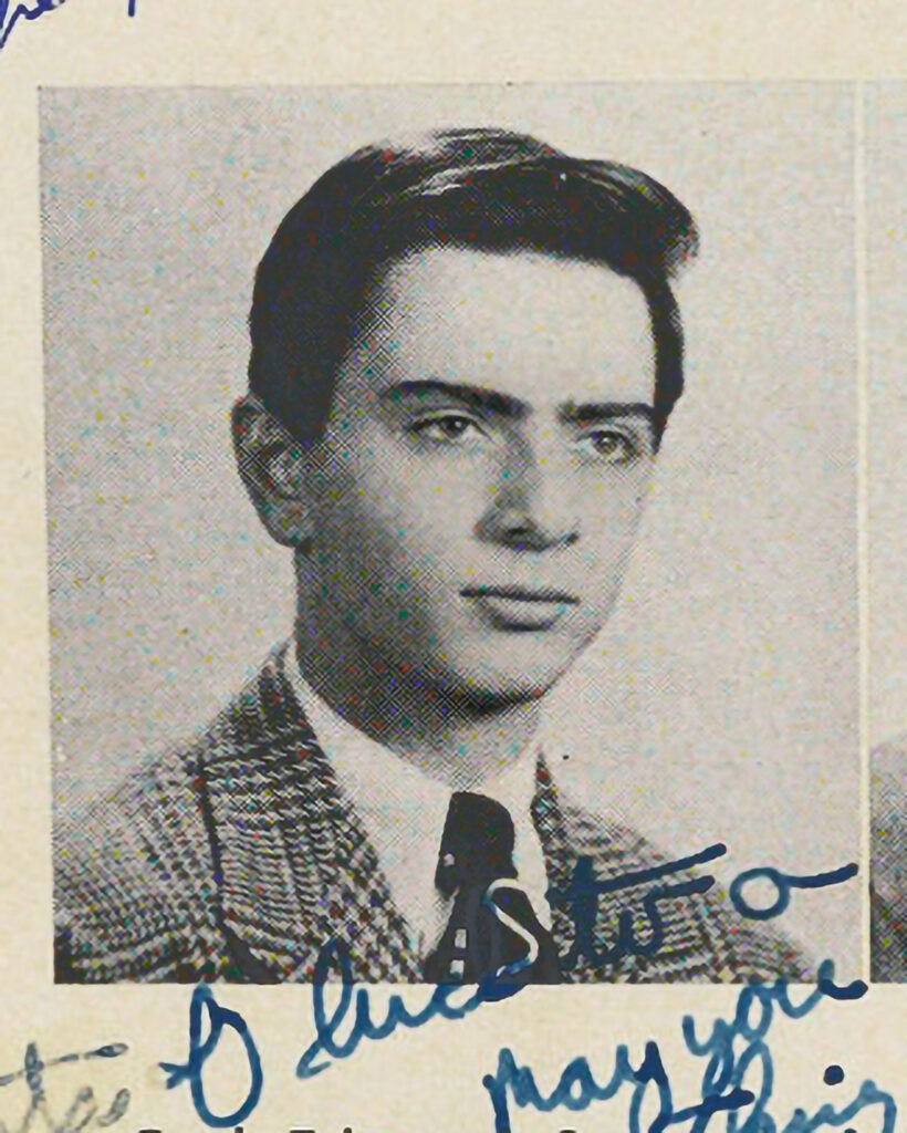 Carl Sagan's high school yearbook photo