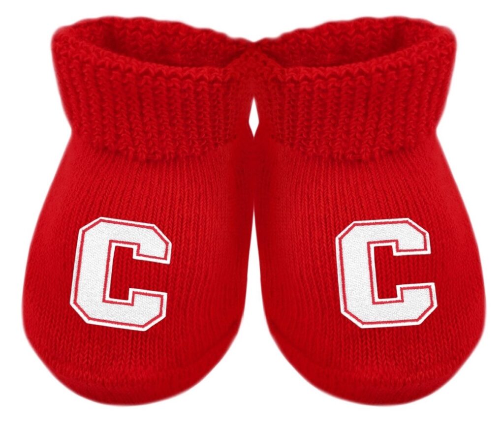Cornell Store gift guide item: newborn "C" baby booties