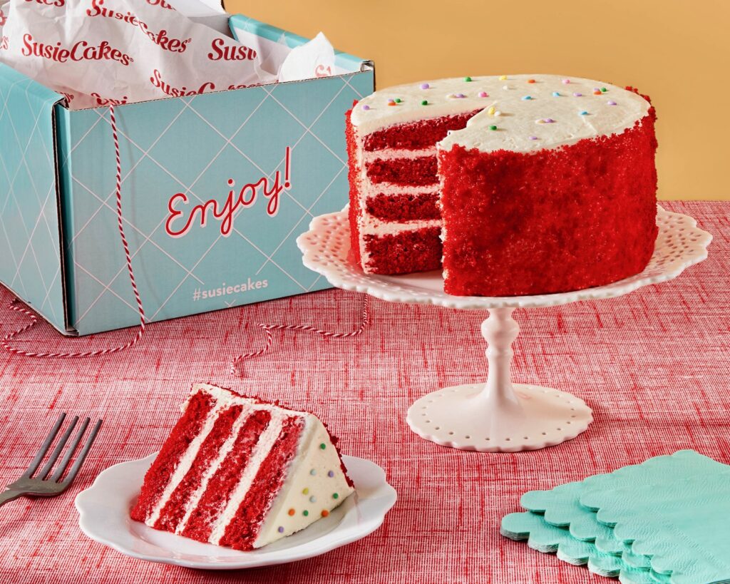 Holiday marketplace Susiecakes red velvet cake image