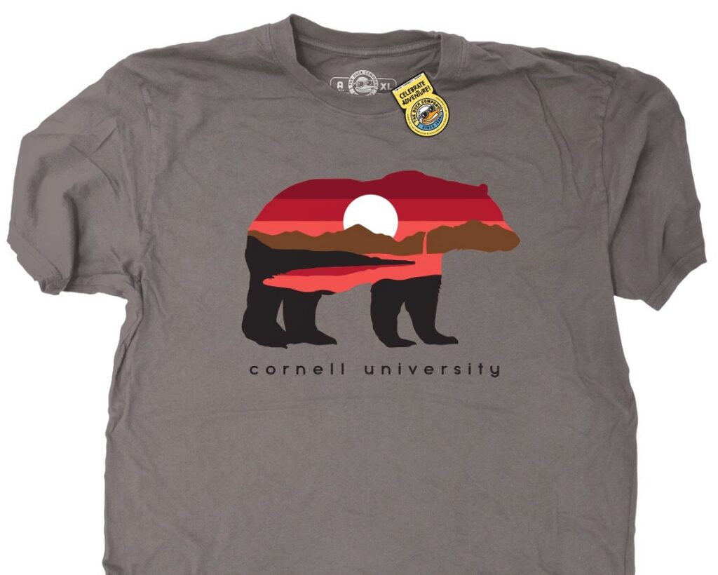 Cornell Store gift guide item walking bear tee