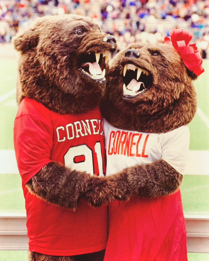 The male and female Big Red Bears at Homecoming 1988