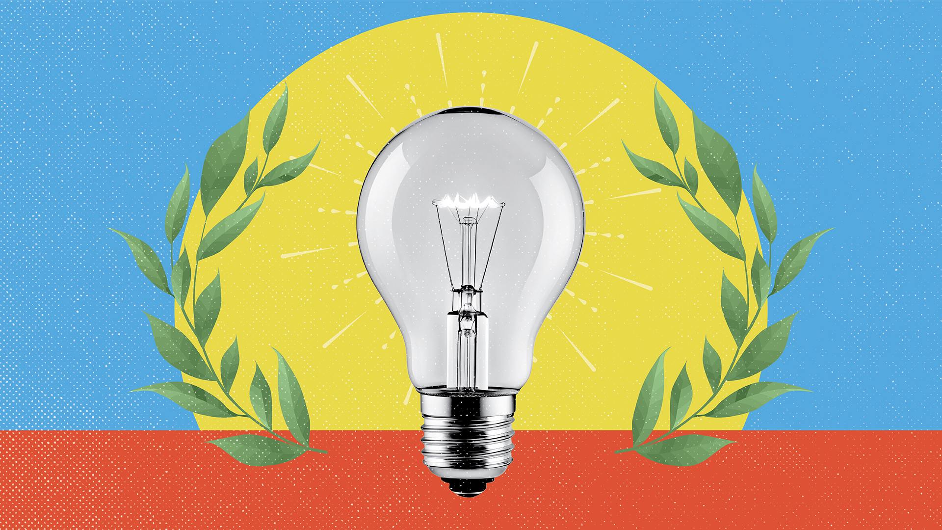 A graphic of a lightbulb.