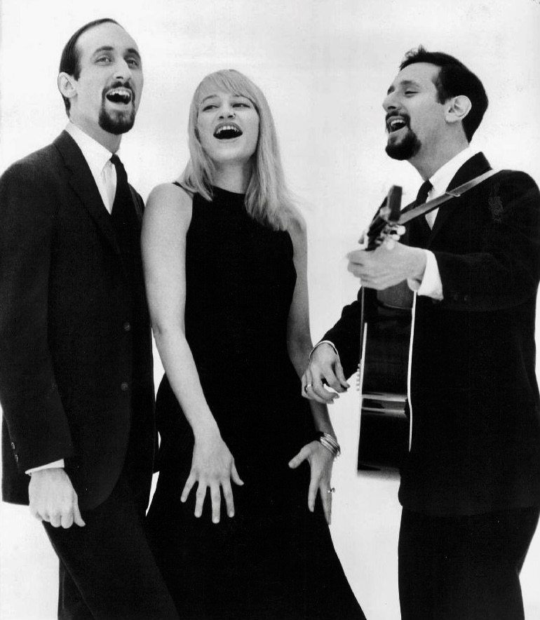 The singing group Peter, Paul, and Mary in 1963